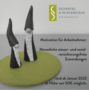 Mehr über den Artikel erfahren Sachbezugsgrenze angehoben