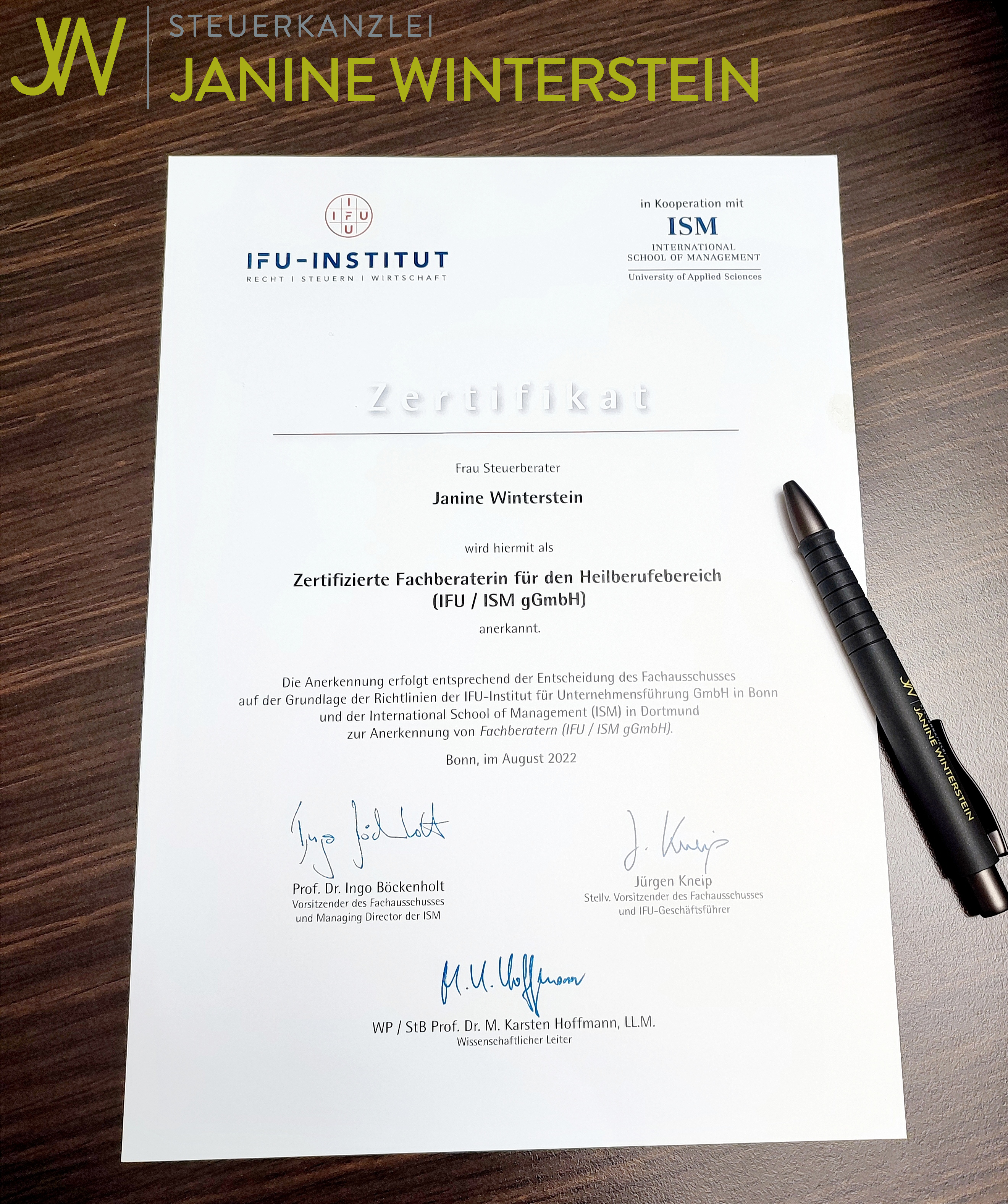 Mehr über den Artikel erfahren Zertifizierte Fachberaterin für den Heilberufebereich (IFU / ISM gGmbH)