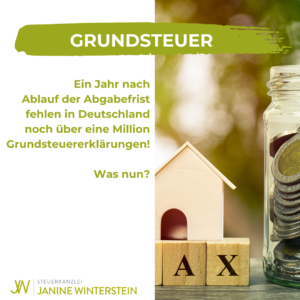 Mehr über den Artikel erfahren Grundsteuererklärungen