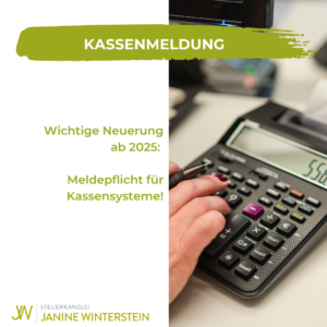 Mehr über den Artikel erfahren Kassenmeldung